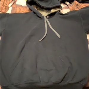 Mossy oak hoodie and fruit of the loom gray hoodie